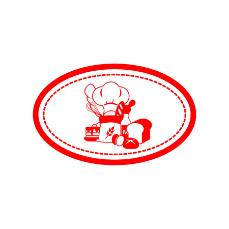 bakery icon vector logoのイラスト素材