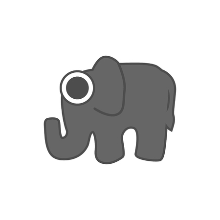 elephant vector , logo graphic designのイラスト素材