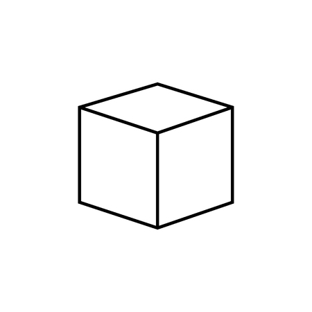 3d cube   design icon, vectorのイラスト素材