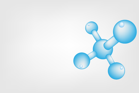 DNA molecule  on white background.のイラスト素材