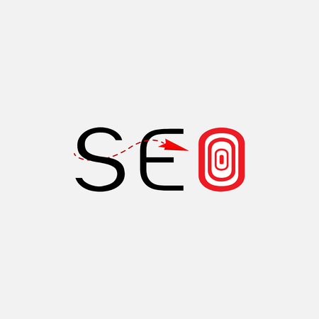 SEO logo design symbol vectorのイラスト素材