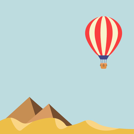 Balloon on sky background or blue backgroundのイラスト素材