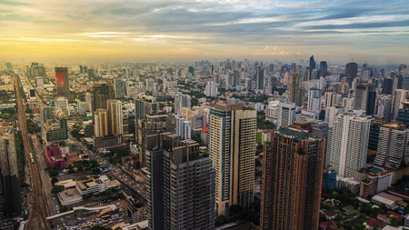 An aerial view of city.の写真素材