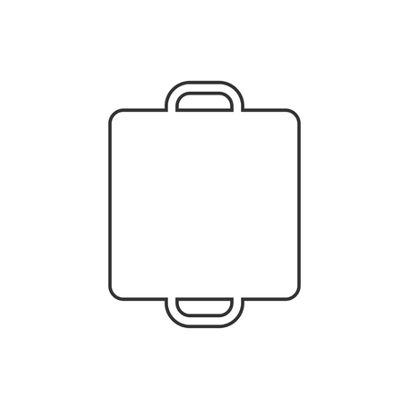 Pan cooking, vector line design iconのイラスト素材
