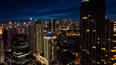 Light in the city , Light of Buildings and roads