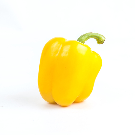 Bell pepper isolated on white background .の写真素材