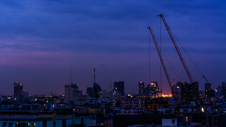 Landscape of  Bangkok city , Thailand .の写真素材