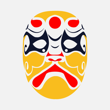 Beijing opera mask  of ancient people , vectorのイラスト素材