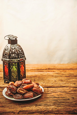 date palm fruit or kurma , ramadan food , image Vintage style .の写真素材