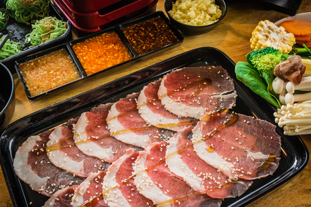 shabu food Korean style .の写真素材