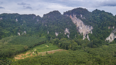 landscape of Mountain in Krabi Thailand .の写真素材