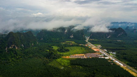landscape of Mountain in Krabi Thailand .