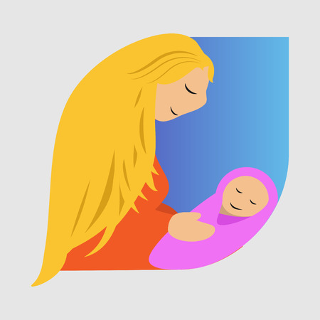 logo for mother dayのイラスト素材