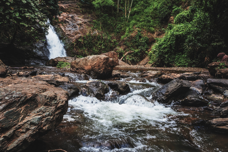 A beautiful waterfall .の写真素材