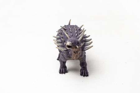 Polacanthus Dinosaur on white background .の写真素材