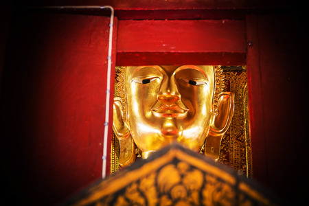 Buddha statue at Wat Phumin temple.Nan province  Thailand .の写真素材