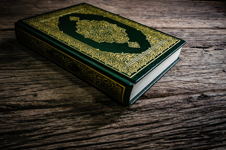 Koran - holy book of Muslims ( public item of all muslims )  , still life .の写真素材