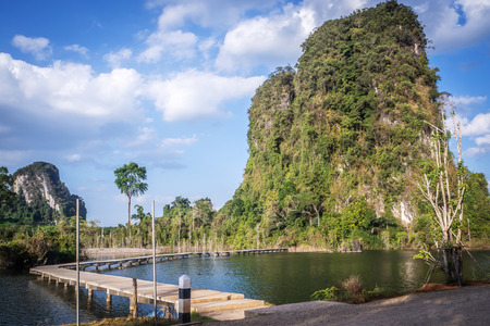 landscape Mountain  in Krabi Thailandの写真素材