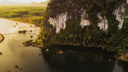 Landscape of  mountain  in krabi province Thailand  .