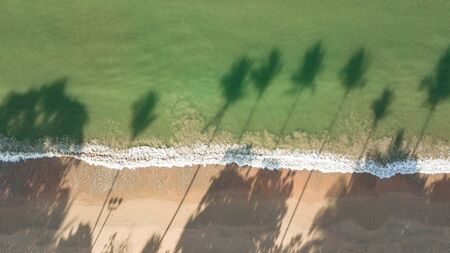 aerial view landscape of  Beach or seaside , Krabi Thailand .の写真素材