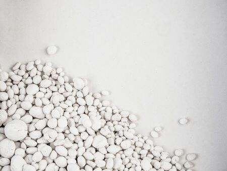 white stone  on  white background .の写真素材
