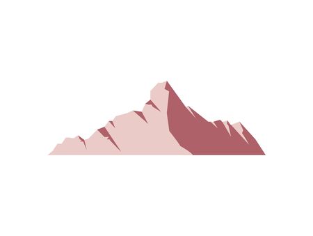 mountain on white backgroundのイラスト素材