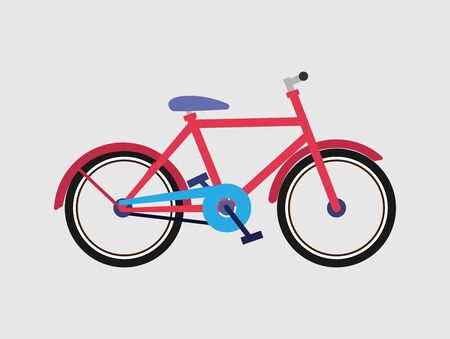 Vector illustration  bicycles, bike cycling cyclistのイラスト素材