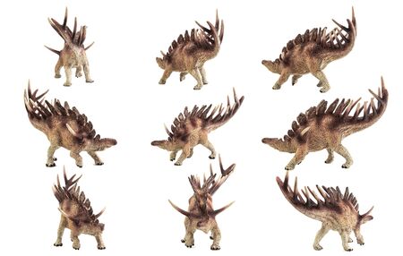 Kentrosaurus , dinosaur on white background .の写真素材