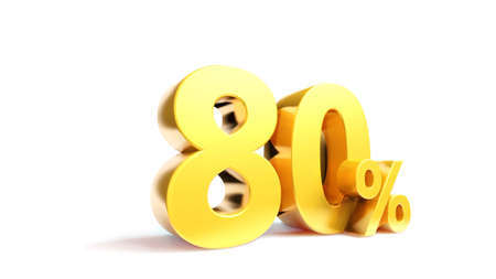 50% symbol with shopping bag and smartphone , 3D render isolated backgroundの写真素材