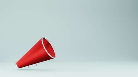 Megaphone speaker or megaphone loudspeaker 3D Renderingの写真素材