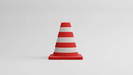 Traffic cones road cones 3d renderingの写真素材