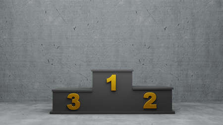winners podium  illustration , 3d renderingの写真素材