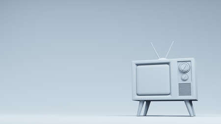 television TV vintage design , 3d renderingの写真素材