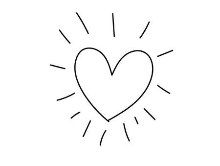 Tangled grungy round scribble hand drawn with thin line, divider shape. 
Isolated on white background. Vector illustrationのイラスト素材