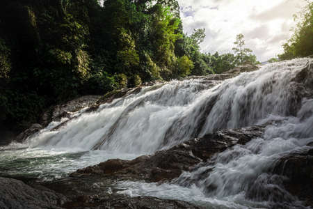 Manorah Waterfall National Park in Phatthalung,Thailandの写真素材