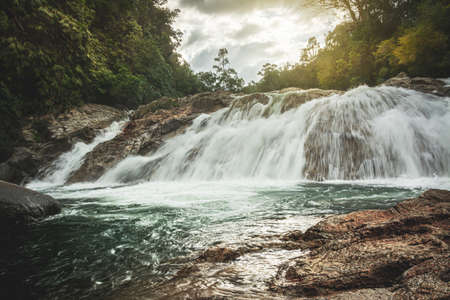 Manorah Waterfall National Park in Phatthalung,Thailandの写真素材