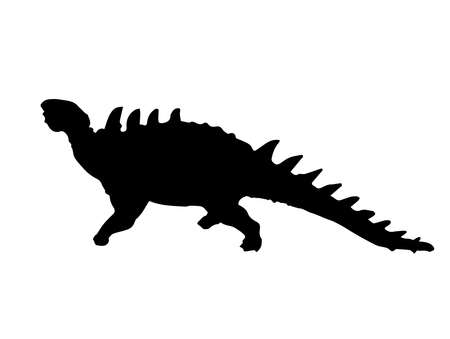 Polacanthus    , dinosaur on isolated background .のイラスト素材