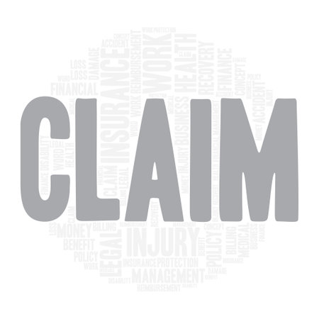 Claim Word cloud art Detailed Vectorのイラスト素材
