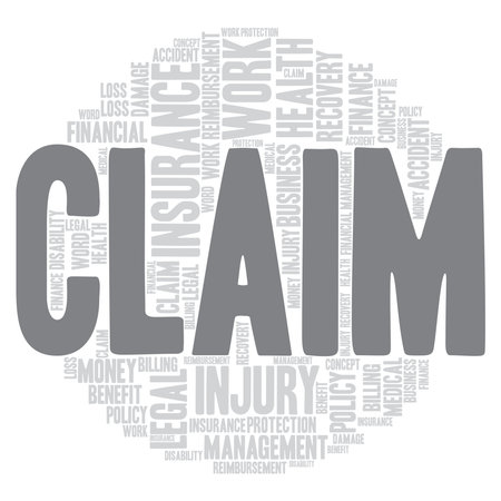 Claim Word cloud art Detailed Vectorのイラスト素材