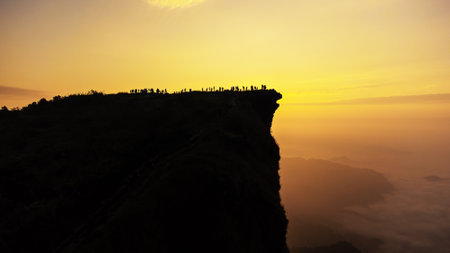 View of Phu Chee Fah   mountain at Chiang Rai, Thailand