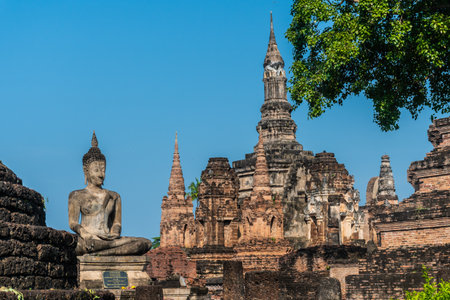 Wat Temple beautiful temple in the historical park Thailandの写真素材