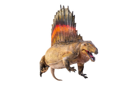 dinosaur ,  Dimetrodon   isolated backgroundの写真素材