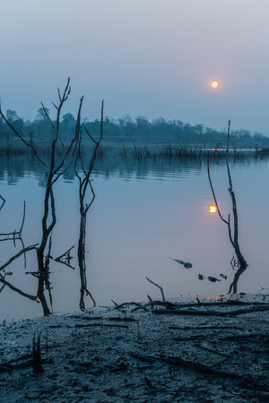 Scenic view of beautiful sunsetの写真素材