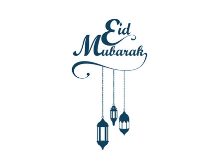 Eid mubarak greeting card  Happy eid Vector illustrationのイラスト素材