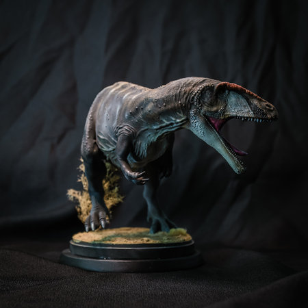 Carcharadontosaurus Dinosaur in the darkの素材