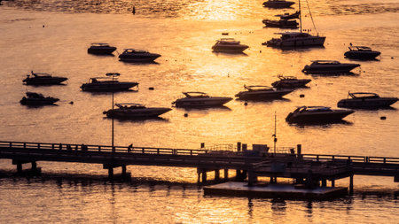 Viewpoint Pattaya Beach in Pattaya city Chonburi,Thailandの写真素材