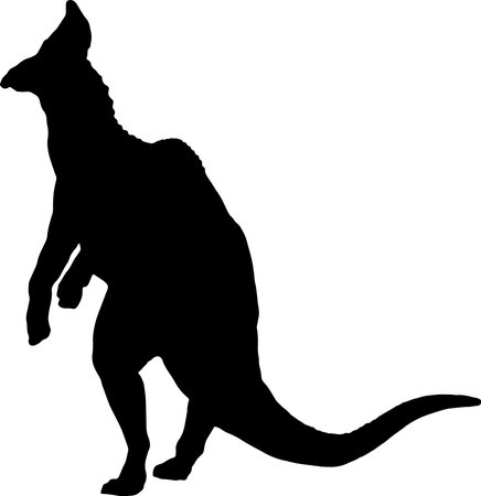 Olorotitan black silhouette isolated backgroundのイラスト素材