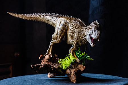 Ekrixinatosaurus Epitaph Dinosaur in the darkの写真素材