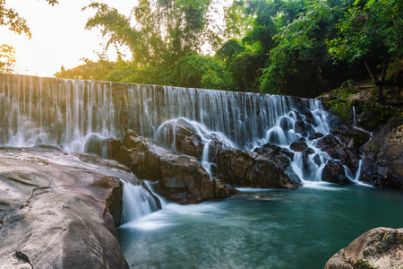 Ka Ang Water Fall small size waterfall ,Nakhon Nayok,Thailandの写真素材