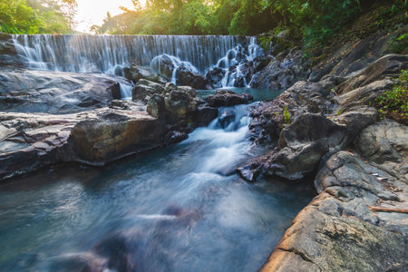 Ka Ang Water Fall small size waterfall ,Nakhon Nayok,Thailandの写真素材